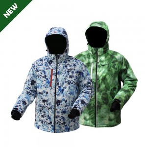 GL8829 Mens Outdoor Jacket in Winter with Waterproof Overall Printing Fabric