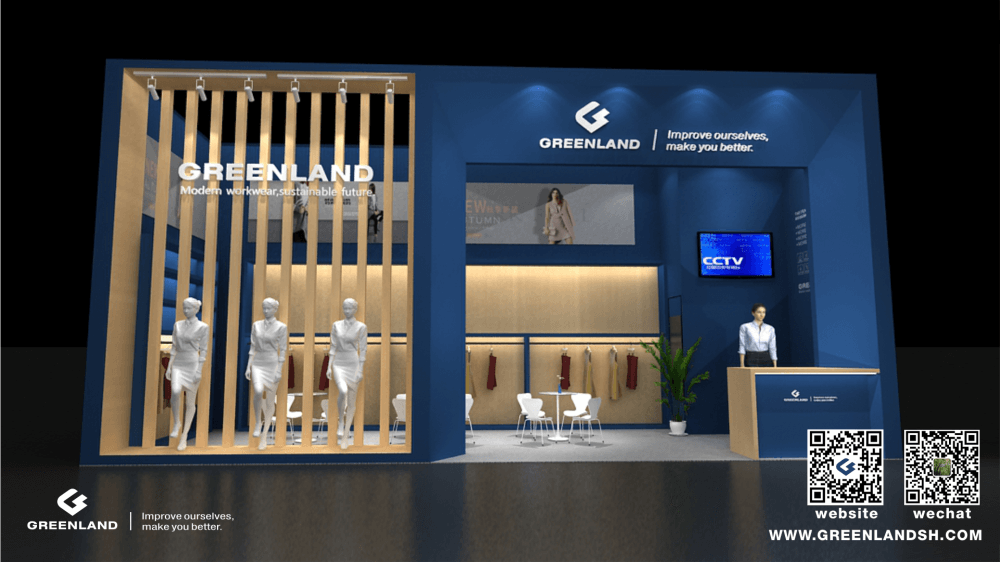 For the upcoming 133rd Canton Fair, GREENLAND booth will be like this.