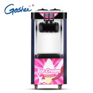 Gibaligya ang 3 ka lami nga pagpabugnaw sa kapasidad nga komersyal nga humok nga ice cream machine