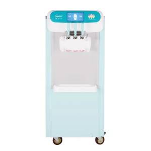 2017 New Style Portable Ice Cube Making Machine - 2+1 mixed flavors Rainbow soft ice cream machine frozen yogurt machine – Guangshen Electric