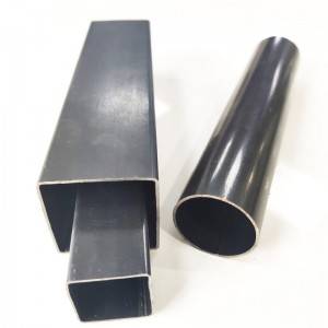 Square rectangular carbon steel price per meter black iron pipe weights