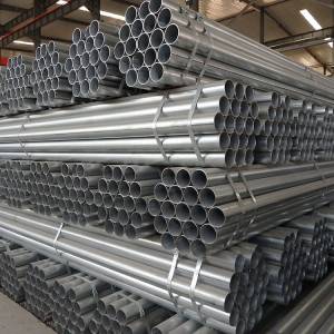 Hot dip round carbon steel galvanized tube pipe