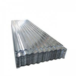 22 Gauge Corrugated Galvanized Seng gendheng Lembar / wesi Steel Timah gendheng