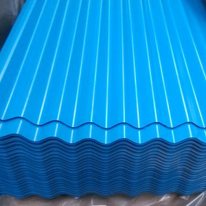 corrugated PPGI steel/metal/iron roofing sheet in RAL color