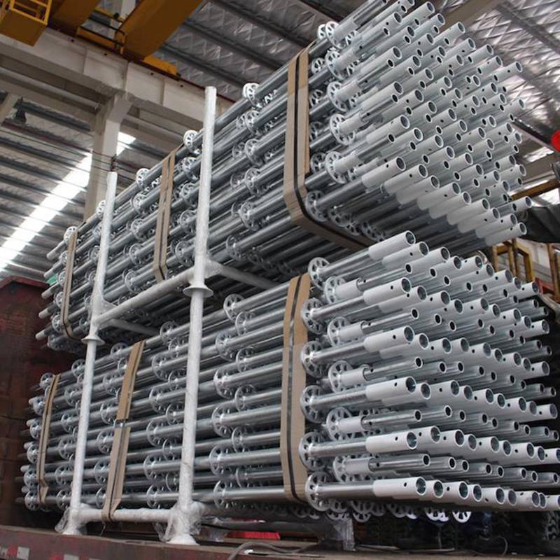 Factory directly supply Weight Of Iron Tube - Q235 steel Layher all round ringlock scaffolding – Goldensun