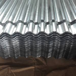 Prezo de cuberta de chapa galvanizada / chapa de aceiro ondulado gi / chapa de cuberta de zinc