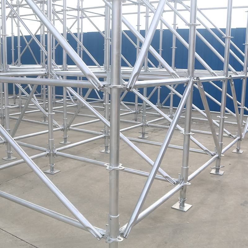 Manufactur standard Aluzinc Roof Sheets - Q235 / Q345 carbon steel ring lock system scaffold widely used in construction – Goldensun
