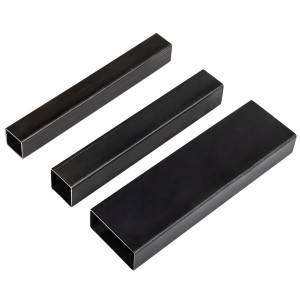 Black Steel Square Rectangular Pipe Weight Hollow Sections