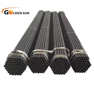 Manufacturer Erw Welded Steel Pipe Iron Black Tube