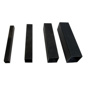 Black square and rectangular seamless steel pipes