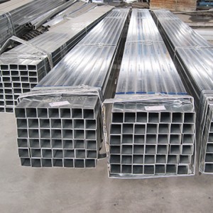 Materiale di custruzzione Tubu di ferru Tubu d'acciaio rettangulare quadratu galvanizatu à caldu