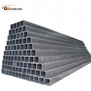 Square steel pipe square hollow sections black ms erw rectangular steel tubes para sa konstruksiyon