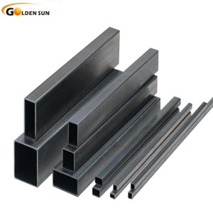 Kinesiskt fabrikat pris tvärsnitt ms svart fyrkantigt stålrör
