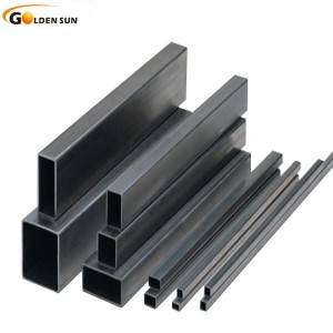 Black ERW steel pipe 50×50 tube square pipe rectangular hollow section steel pipes China factory