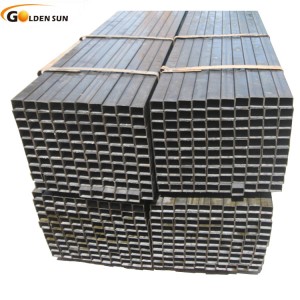 Chinese maket price cross-section ms black square steel tube