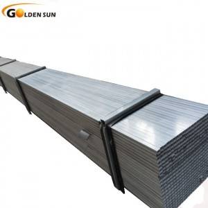 Dilas karbon hideung pasagi / rectangular pipa baja bagian kerung jeung tabung di Cina