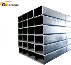 200x100mm svart rektangulär ihålig konstruktion stålrör