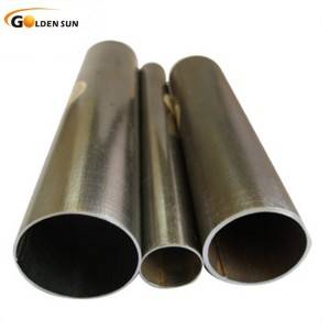 Hideung Tube Gi Galvanized Steel Pipe Pikeun Konstruksi