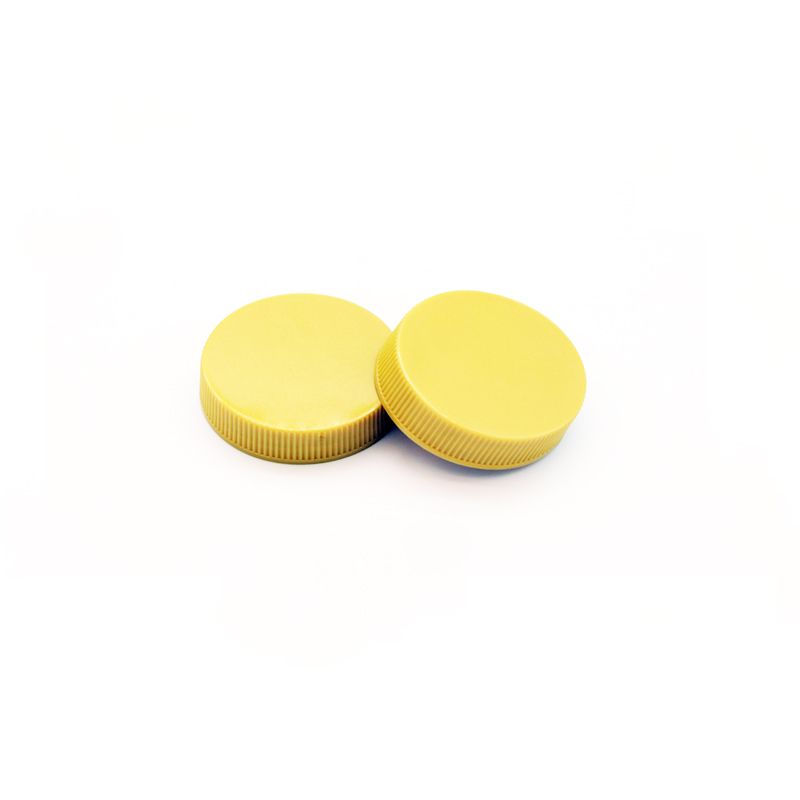 38mm round PP plastic common screw cap with line design bottle lid for container