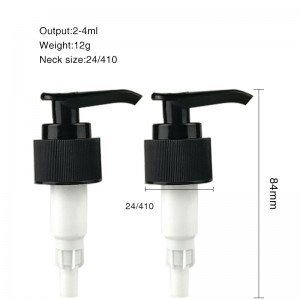 Şampun Butulka üçün Plastik Losyon Pompası 24 mm Pres Nasos Dispenseri