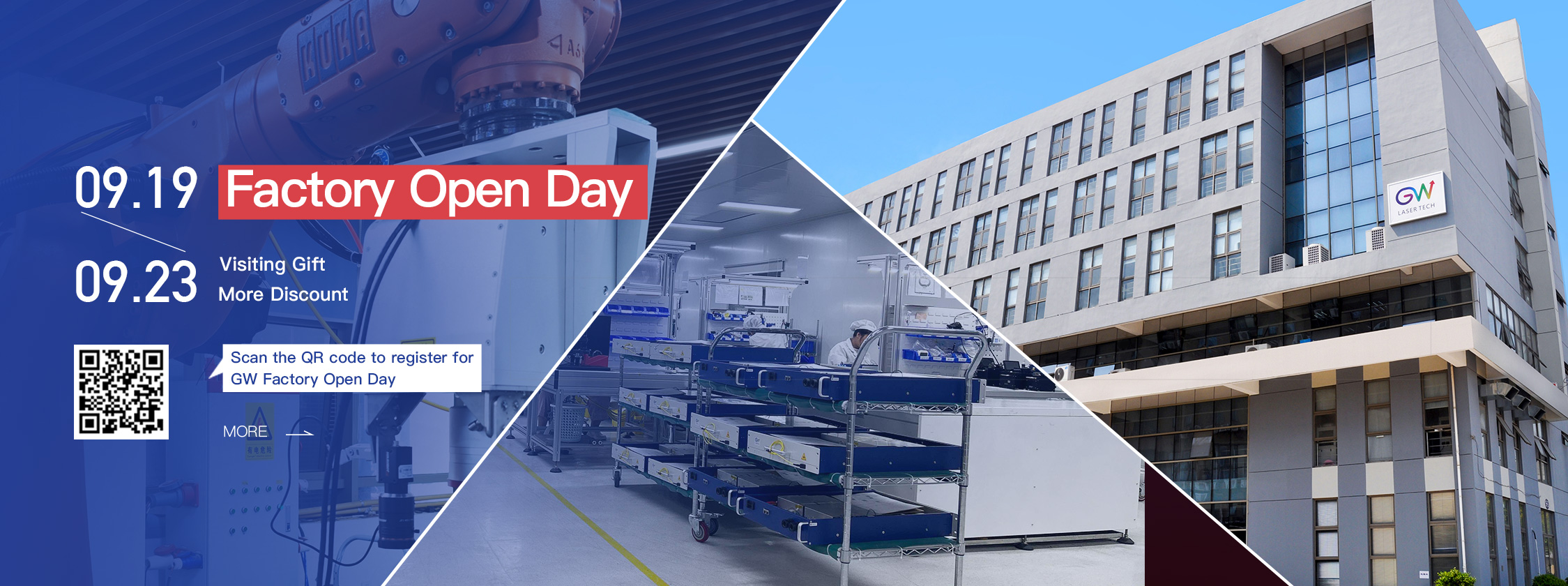 Continuing to shine, GW Laser invites you to The 23rd China International Industry Fair & Factory Open Day!