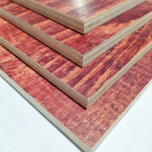 Red Construction Plywood