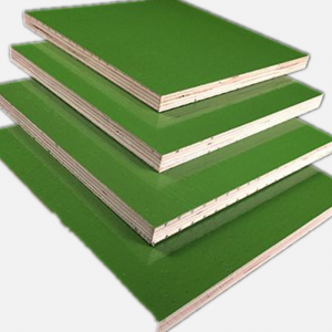 Water-Resistant Green PP Plastic Film Faced Formwork Plywood