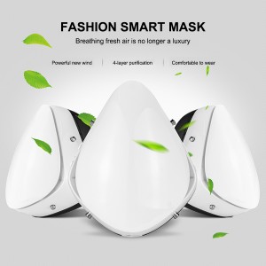 Cel mai bun preț pentru China Supply Cel mai mic preț Antipraf cu 4 straturi Mască inteligentă de față nețesată cu ventilator