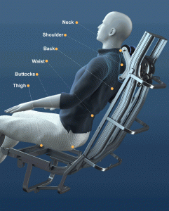 Cadeiras de masaxe SL Track 4d Cadeira de masaxe de luxo de gravidade cero