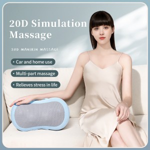 Ukochana amazon gorąca sprzedaż shiatsu masażer pleców i szyi poduszka 3d ugniatający masaż głębokich tkanek z ciepłem