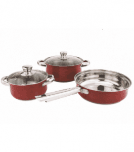 PriceList for The Goods For Kitchen Accessories -
 Home Appliance Stainless Steel Kitchen Ware Cooking Pot and Frying Pan with Painting PP012 – Long Prosper