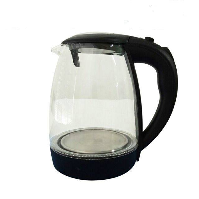 Hot sale Glass Body Pp Materials Plastic Cover 2.0l Glass Electric Kettle