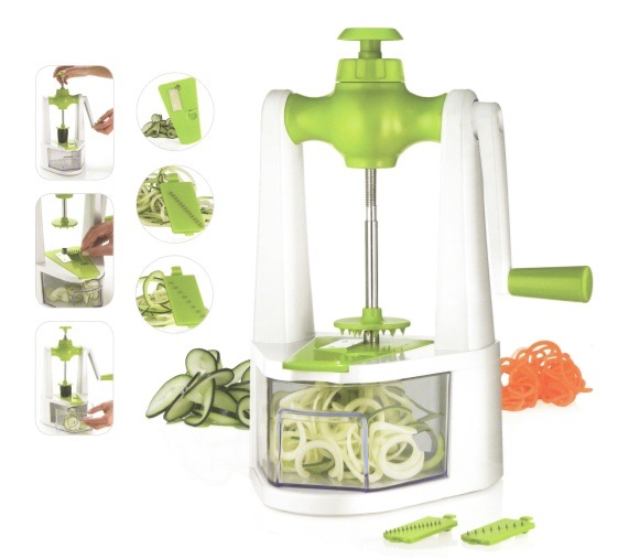 5 in 1 Food Processor Plastic Vegetable Chopper Cutting Machine with Steel Parts No. Cg025