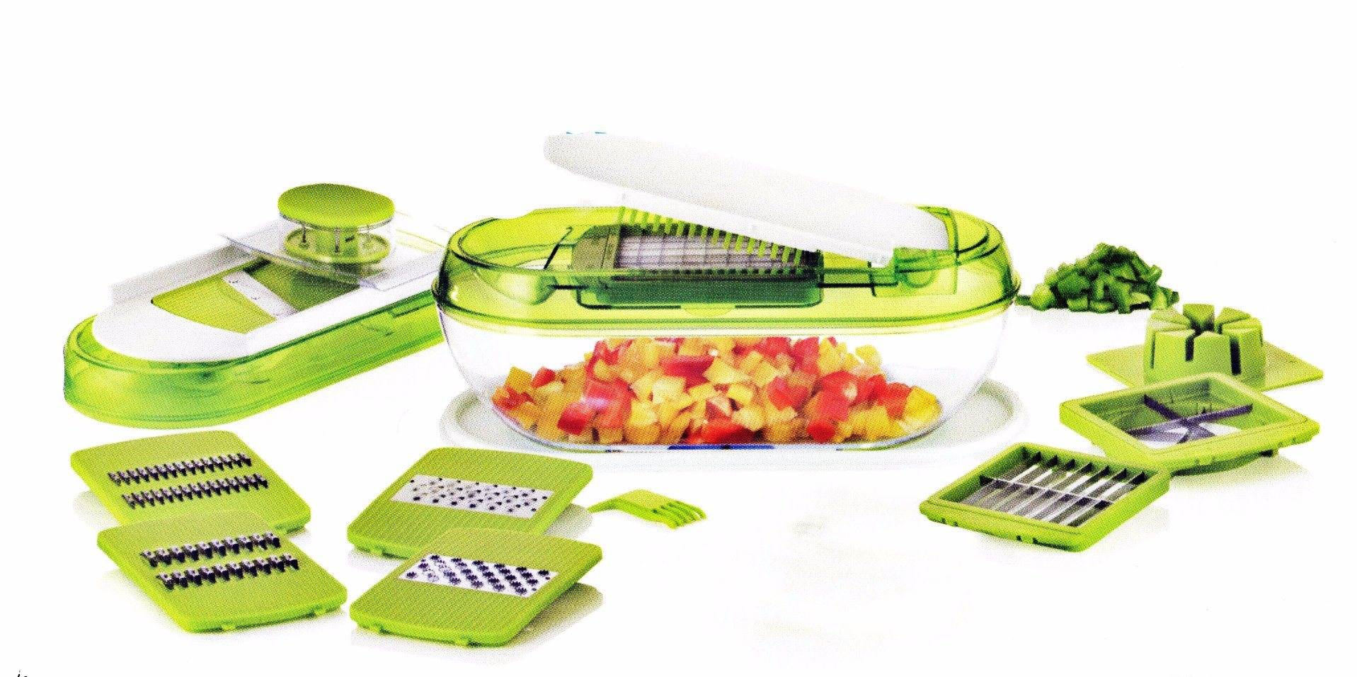 8 in 1 Plastic Food Processor Vegetable Chopper Cutting Machine Set Cg054