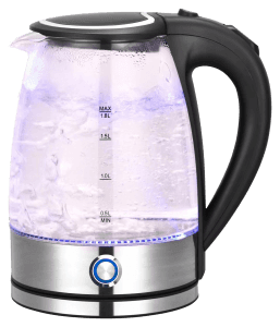 Good Wholesale Vendors Electric cordless glass kettle with blue illumination LED lighting 1.7L, 2000W