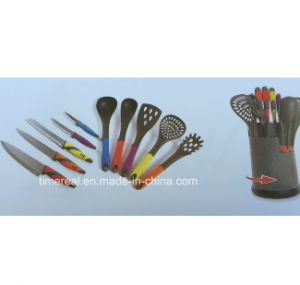 Stainless Steel Kitchen Knives Set with Painting No. Fj-0028