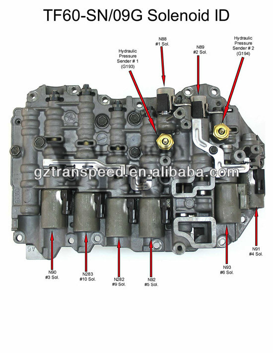 TF60-SN 09G transmission oil valve body for Volkswagen