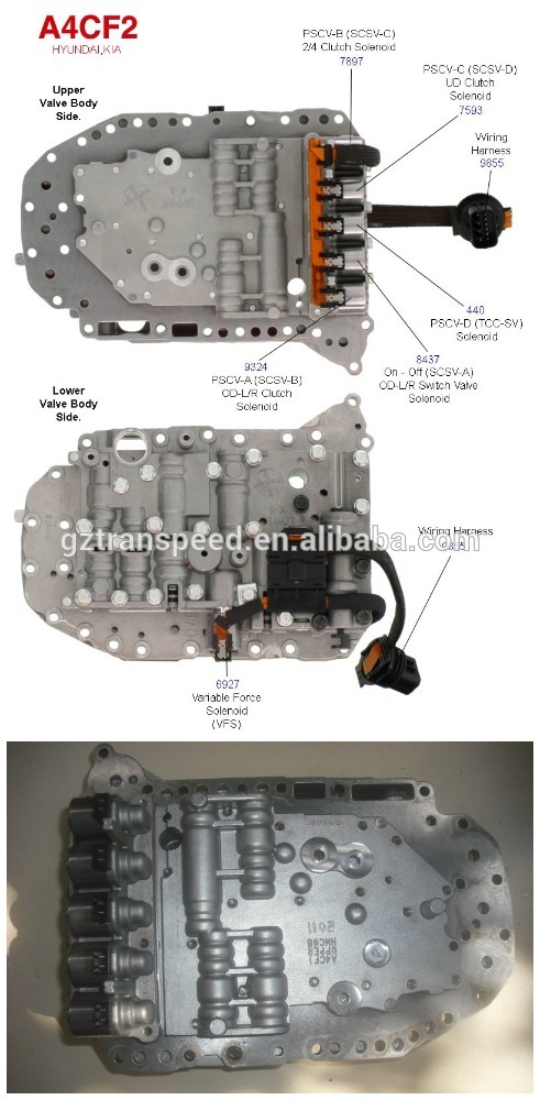 CIS hot sale A4CF2 automatic transmission valve body