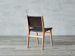 Vintage Solid Wood Dining Chair With Upholstered