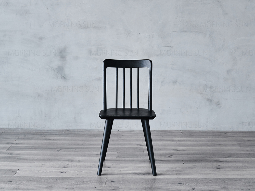 Canteen Black Solid wood Dining Chair Featured Image