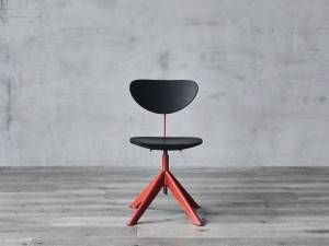 Restaurant Wooden Design Adjustable Swivel Chair