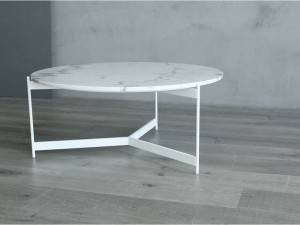 18 Years Factory China Black and White Marble Hotel Living Room Round Table Coffee Table Tea Table