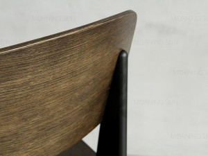 Good quality China New Popular Armless Chair Cheap Solid Wood Design Dining Chair (FECV08)