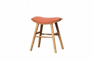 Fabric Seat Bar Stool With Wooden Leg