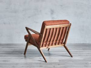Cloth Living Room Single Seater Wood Sofa Chairs
