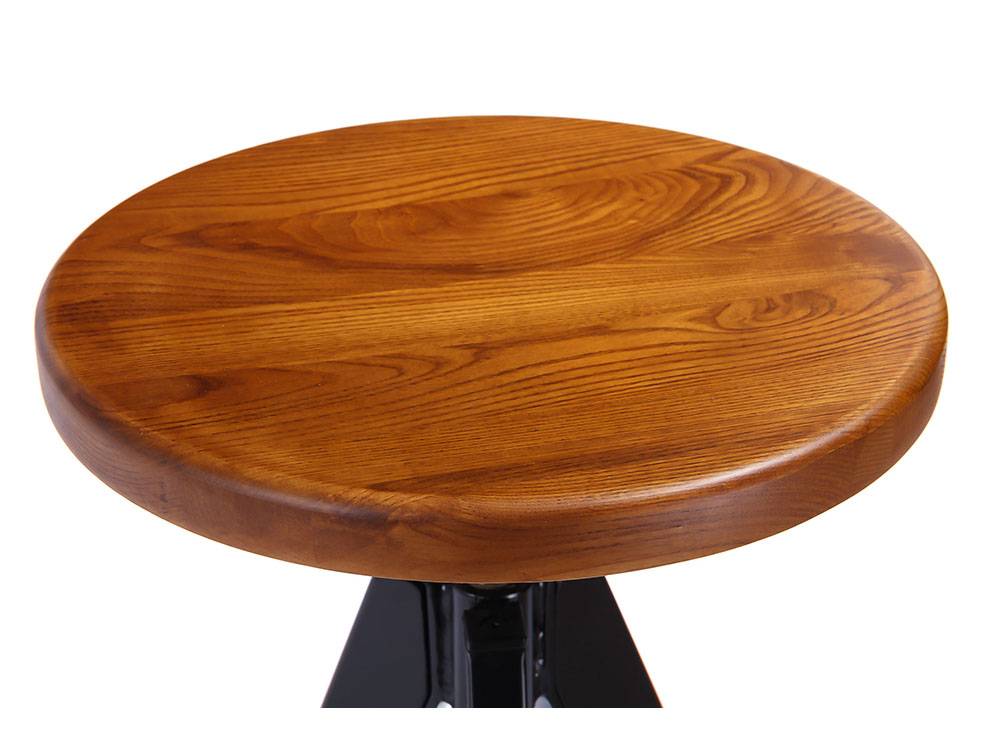 PriceList for Small Sitting Stool - Restaurant Counter Stool With Wooden Seat – Yezhi detail pictures