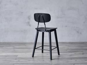 Wooden counter Stools With Metal Frame
