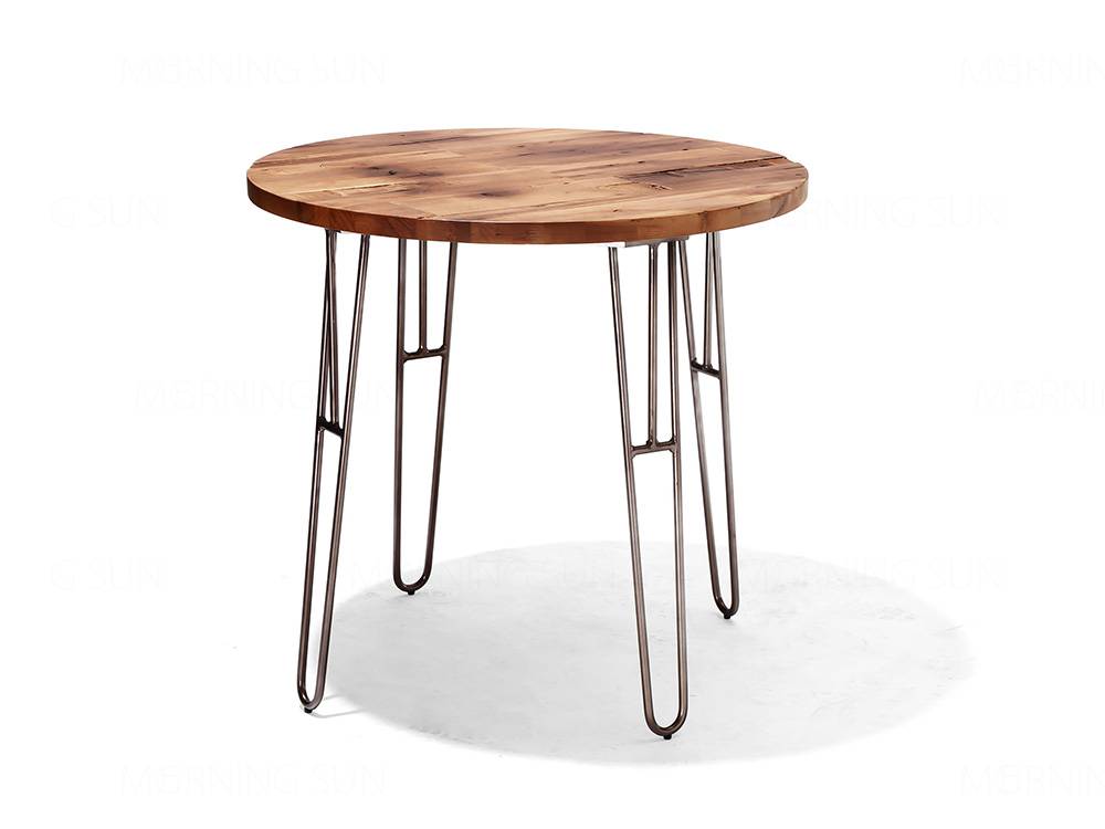 Factory Cheap Hot Coffee Dining Table - Vintage Industrial Round Dining Table – Yezhi