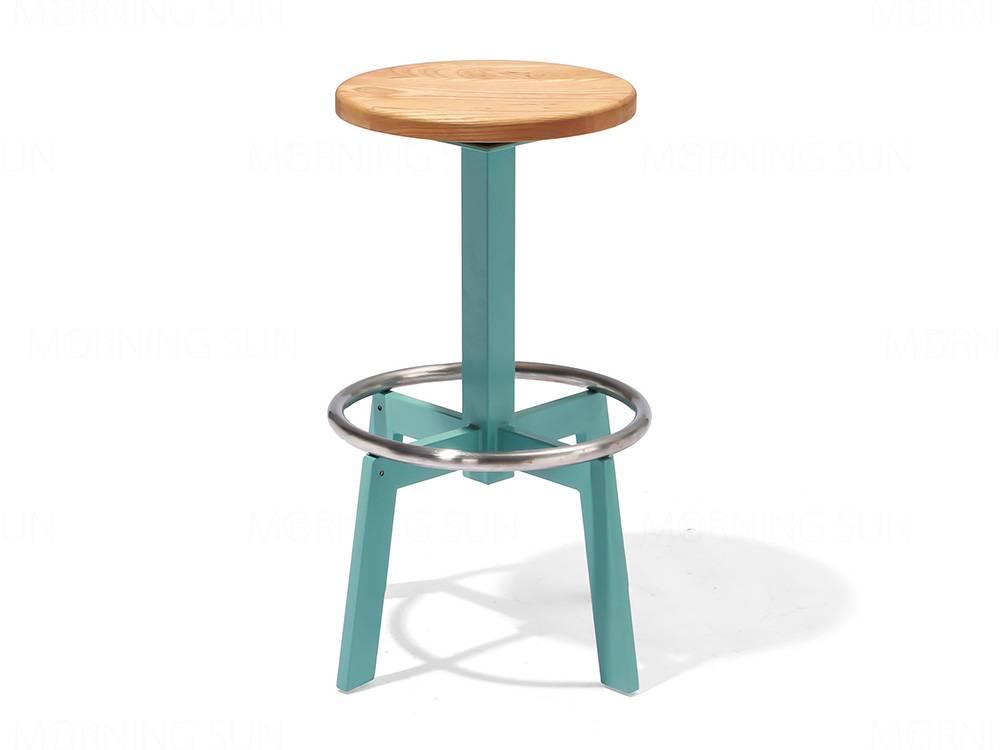 Discount Price Leather Stainless Steel Bar Stool -
 Fashion Home Living Room Round Wooden Stool – Yezhi