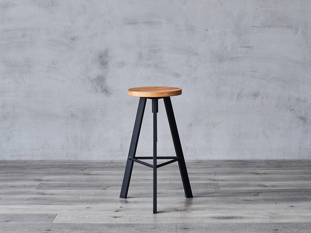 Best Price for Latest Design Table Stool - Modern High Bar Stool with Wooden Top – Yezhi